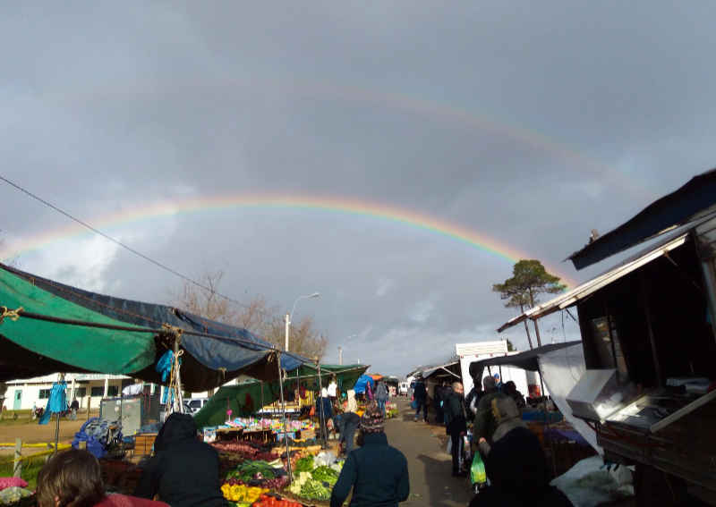 winter rainbow, Uruguay