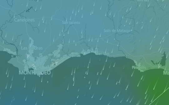 wind map Uruguay