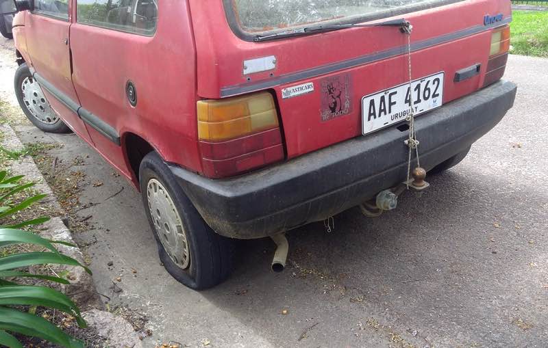 older Fiat car, Uruguay