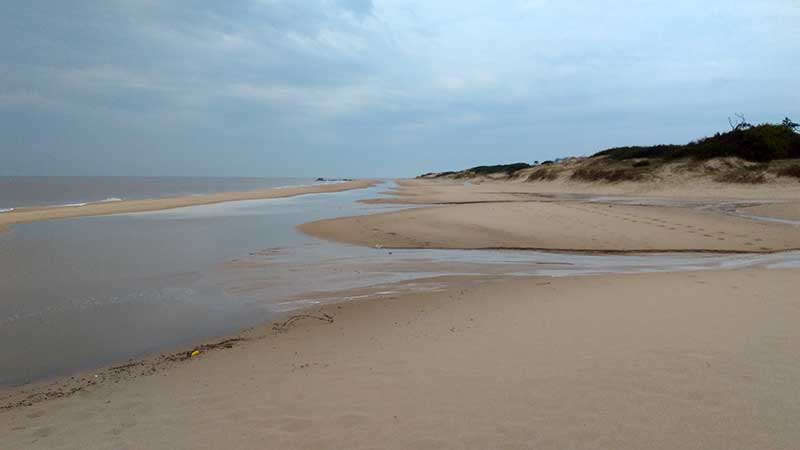Flooded beach, Atlántida, Uruguay