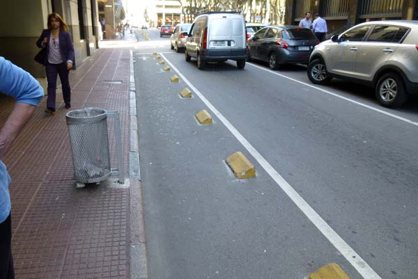 Bike path in Montevideo, Uruguay