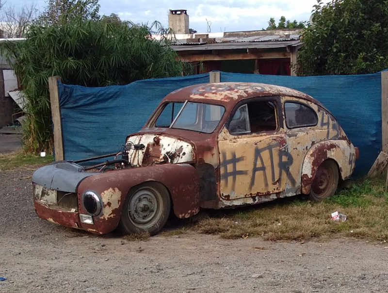 old Volvo homemade racing car
