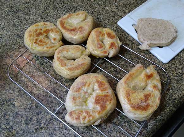 First attempt at homemade bagels