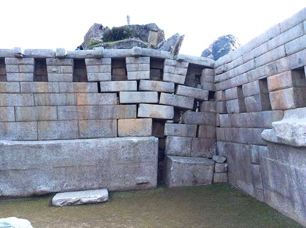 Inca and pre-inca megolithic stonework, Machu Picchu, Peru