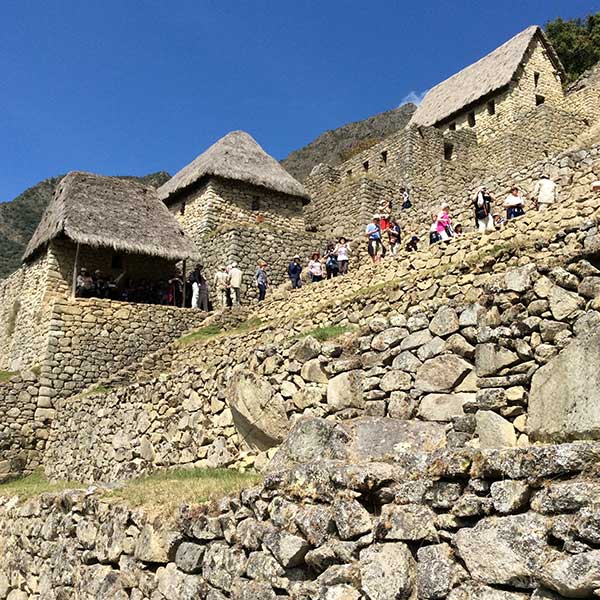 Inca stone buildings, Machu Pic'chu