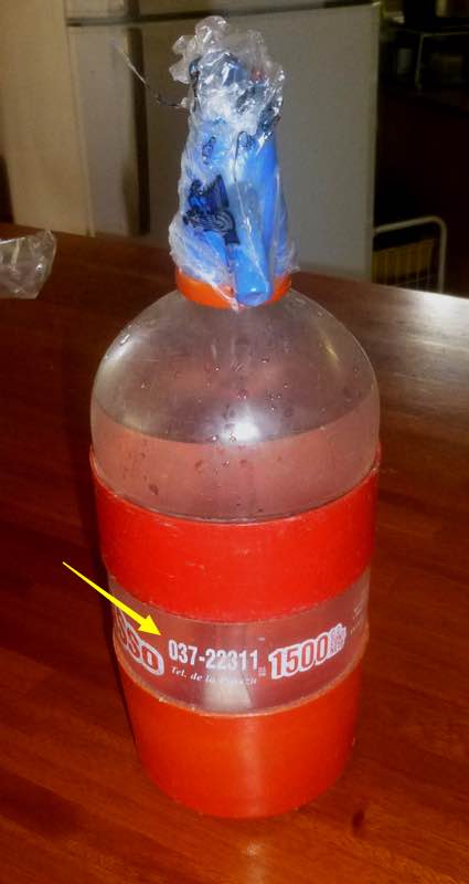 refillable water bottle, Uruguay