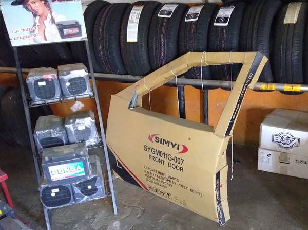 replacement car door cardboard packaging