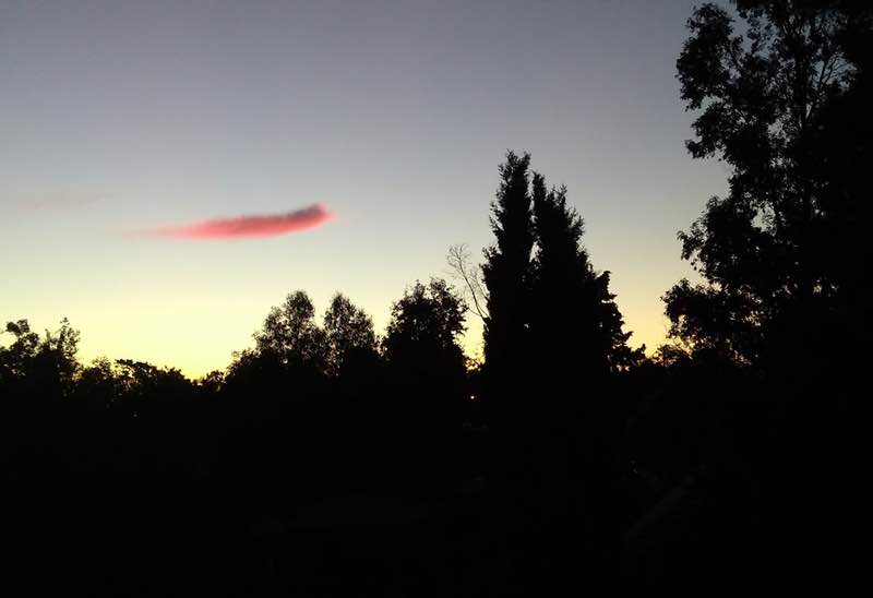 strange cloud at sunset, Atlántida, Uruguay