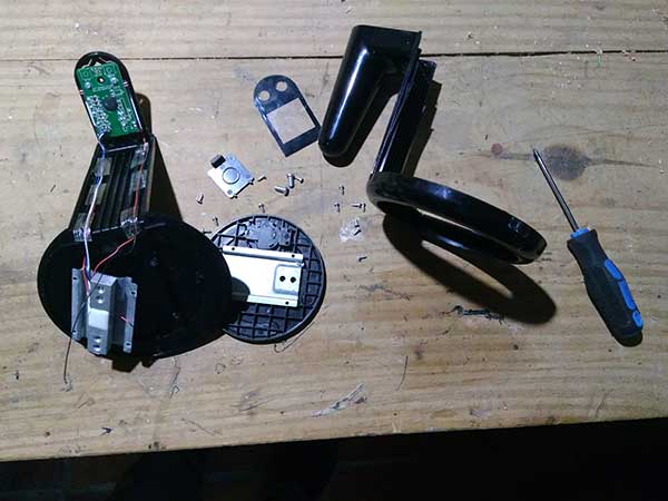 dissected kitchen scale