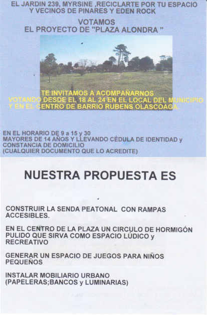 pamphlet for public improvements, Uruguay