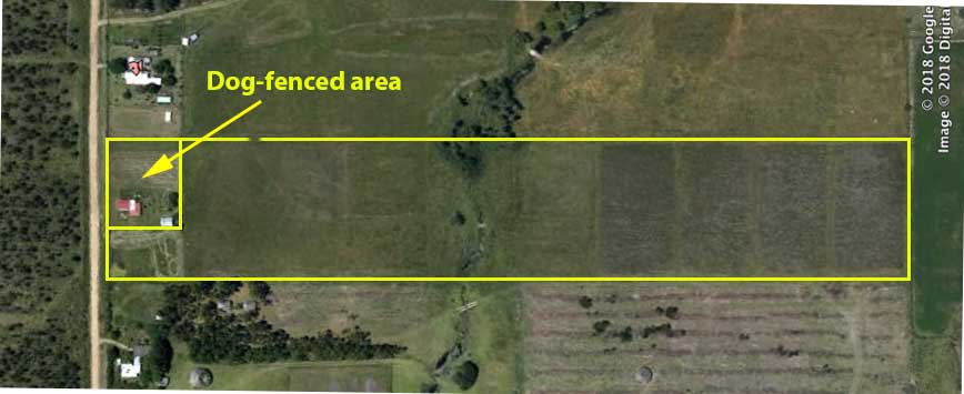 aerial view rural property Uruguay