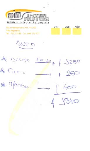 Uruguayan handwriting