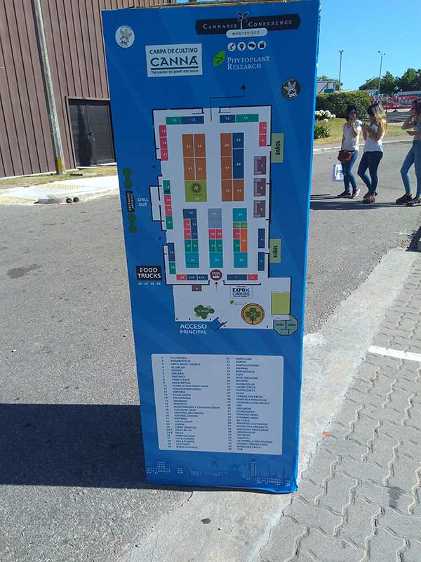 Expo Cannabis 2017 display map
