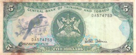 $5 bill, Trinidad & Tobago
