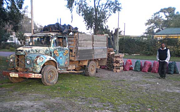 firewood truck, Atlántida, Uruguay